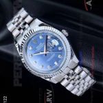 Perfect Replica Rolex Datejust Blue Face Stainless Steel Jubilee Band 41mm Watch
